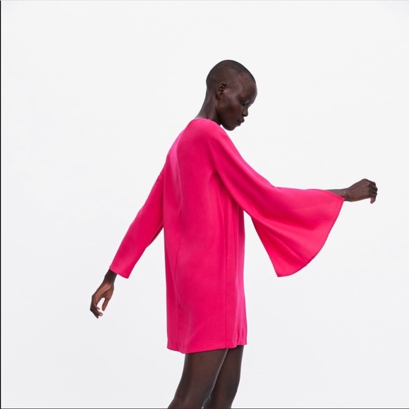 pink cape dress zara Zara Jackets & Coats | Zara Long Knit Cape Dress | Color: Pink